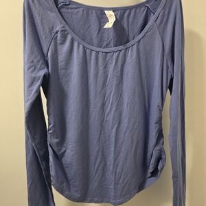 HALARA Light Blue Long Sleeve Top